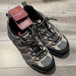 Women’s Grey and Pink Hiking Shoes